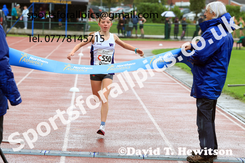 Girls Under-15s 2025 Northern Athletics Autumn Road Relays, Leigh, Lancashire. Photo: David T. Hewitson/Sports for All Pics
